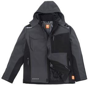 Breathable Adjustable Hem Softshell Jacket Detachable