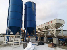 30kw Concrete Mixer HZS 90 Four Weighing For Batching Plant