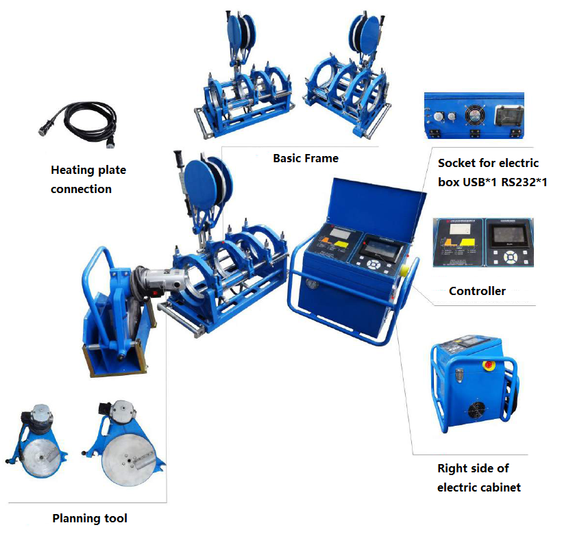 Cnc Hope Hdpe Butt Fusion Welding Machine Automatic