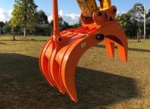 China Wood Grappling Hydraulic Excavator Grab Excavator Log Rock Grabs on sale