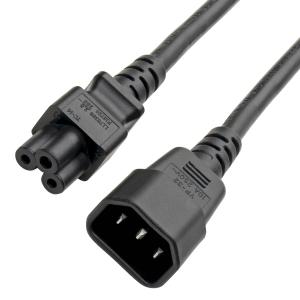 China Connector Adapters C14 To C5 Power Adapter Cord 7a 250v 18 Awg on sale