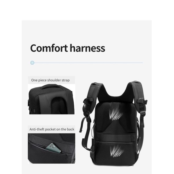 Waterproof Multifunction 32L 15.6 In Expandable Laptop Backpack With USB