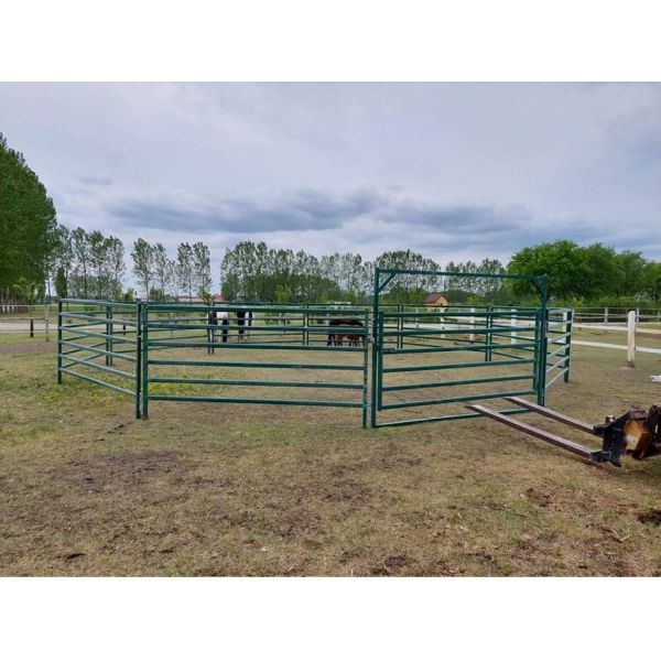 Galvanized Steel Metal Farm Gate Powder Coated Livestock Horse Corral Fencing