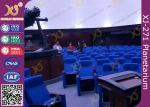Large Angle Arc Range Theatre Seating Chairs With Rocker Pushing Back Function