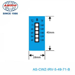 Buy cheap Non Reversible 49-71 ℃ 120-160℉ 5 Temperature Level High Temperature Sensitive Labels product