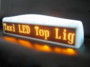P10 Moving Taxi LED Display , 96 x 16 Pixel IP65 Multi Color LED Display