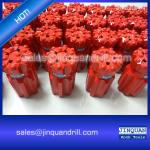 T38 3" threaded button bits 76mm retrac drop center spherical buttons