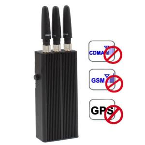 Buy cheap 3 Antenna 5 Band Handheld GPS Mobile Phone Jammer product