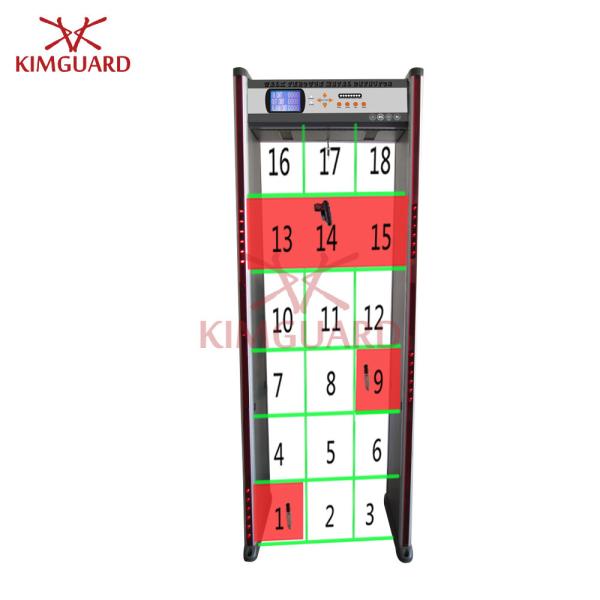 Quality Remote Control Security Metal Detectors , 18 Zones Exhibition Walk In Metal Detector for sale