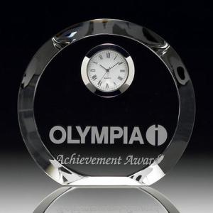 Buy cheap Beautiful Crystal Watches Desk Watch Recognition Awards Logo Custiomized product