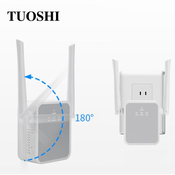 Quality Office Wall Plug WiFi Extender Dual External Antennas for sale