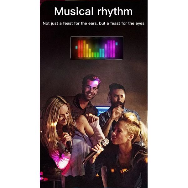 24*48 LED Flexible Light Display APP Control Car Advertising Screen Ip65 Full Color High Definition Car Display