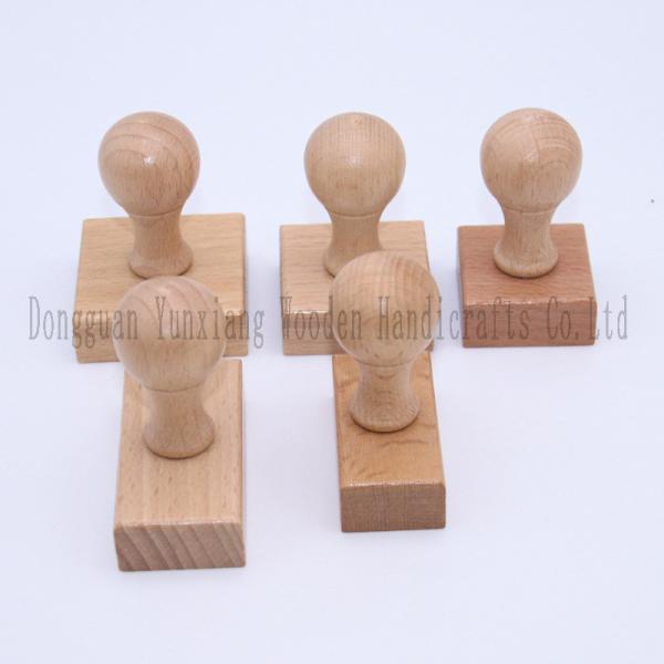Quality Wooden Stamp Wood Round Handle, Wooden Knobs Stamp Mounts Drawer Pulls for Stamp Making DIY Crafting for sale