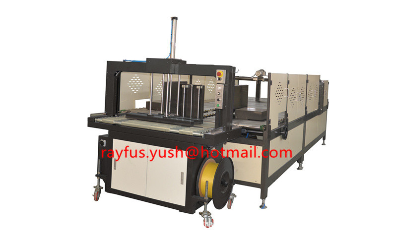 Inline PP Strapping Machine, for Automatic Folding Gluing Stitching Strapping All Inile Machine