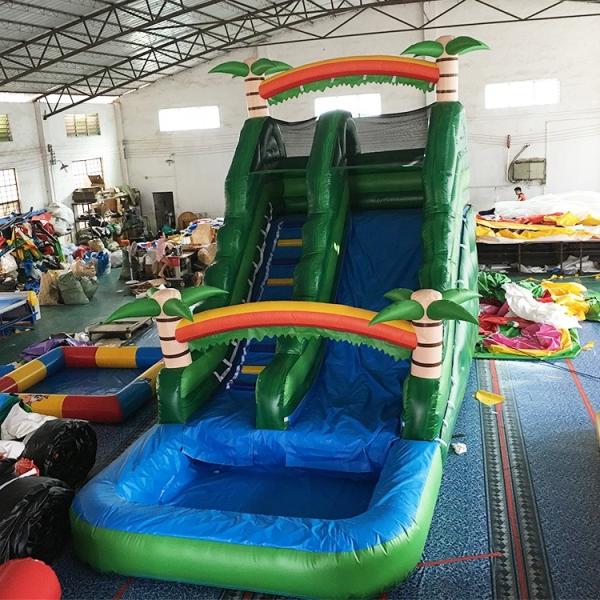 Quality Custom Made 0.55mm PVC Inflatable Water Slides For Childre 14 Years Age for sale