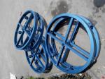 Vertical Type Underground Cable Tools Supporting Cable Reel In Stringing Line