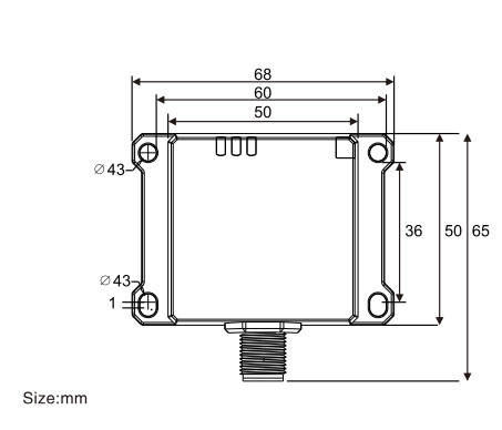 Newest RF-HZ80L 80*80mm Square High Frequency RFID Reader