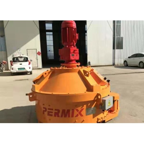 750L Input Capacity Lightweight Concrete Mixer , Concrete Pan Mixer