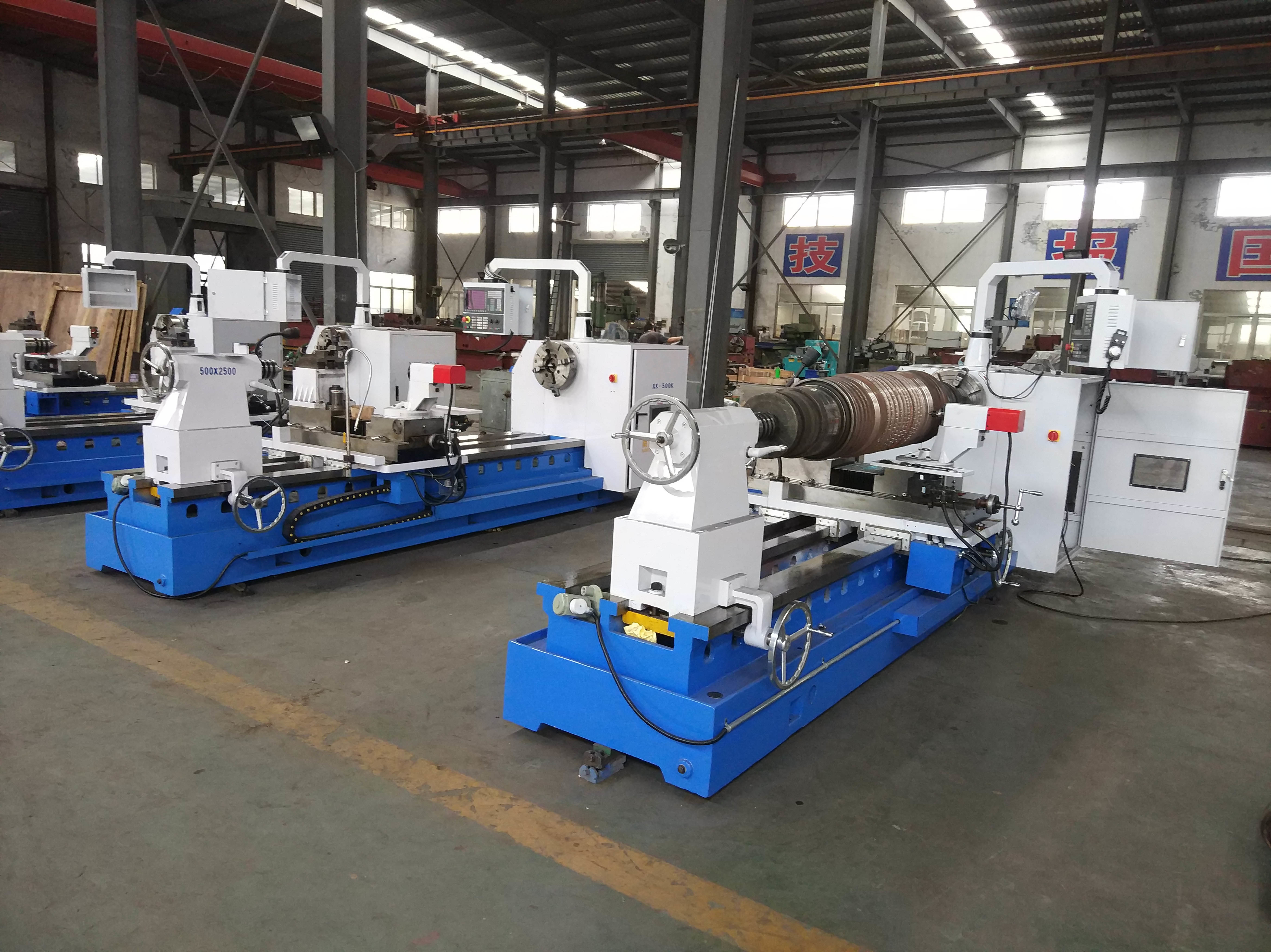High Speed CNC Roll Turning Lathe Machine For Semi Finish Turning 2500mm