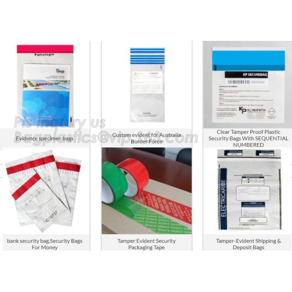 money locking security bag courier plastic bag, plastic self adhesive evidence bag/security bag, Temper-Evident Bags, De