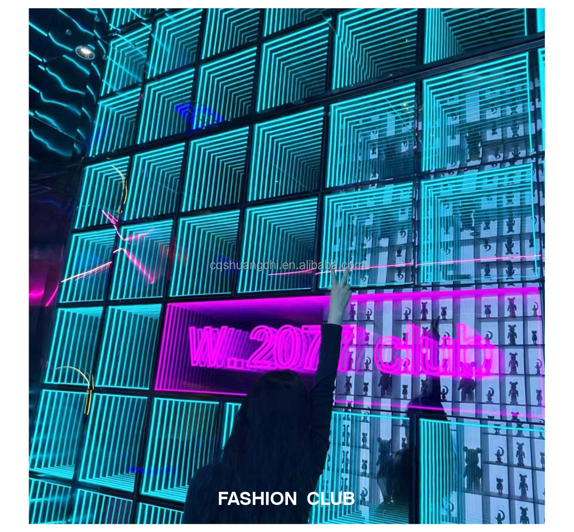 Neon Abyss Mirror The Perfect Addition to Your Space Working Lifetime of 50000 Hours