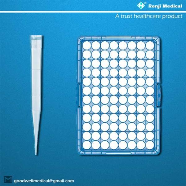 Quality Sterile Pp Polypropylene Pipette Tips flexible material for easy tip loading ejection for sale