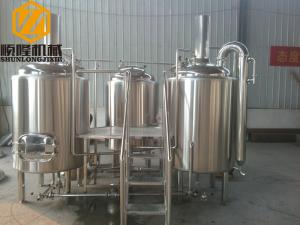 China Industrial Automatic Beer Making Machine , 500L 1000L Beer Brewing System on sale