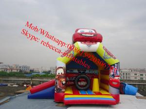 Buy cheap inflatable car bouncy combo inflatable bouncer slide product