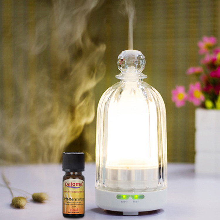 7 Color Changing Glass Ultrasonic Diffuser With Adjustable Mist Mode