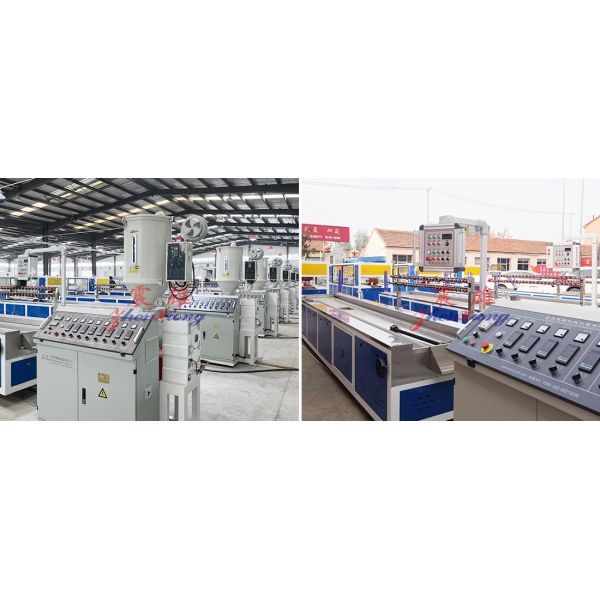 Temperature Control Plastic Profile Production Line High Automation Easy Operate Plastic Profile Production Line