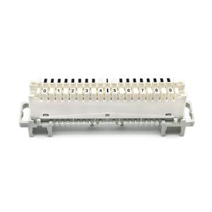 Buy cheap ABS 10 Pair Terminal Block Distribution Module Phosphor Bronze product