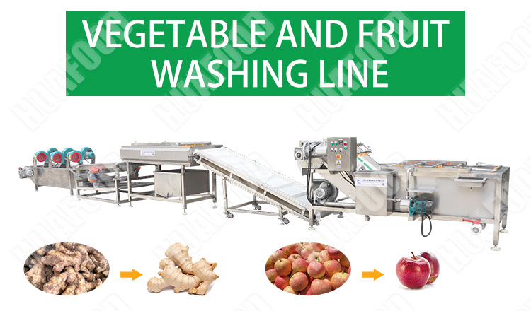 High Speed Potato Processing Machine Food Washer Dryer Machine