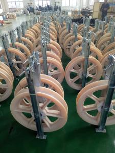 China 5KN Conductor Stringing Blocks Aluminum Casing Wire Stringing Blocks on sale