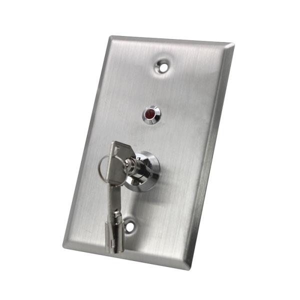 Quality Red Light Indicator Momentary Key Switch 2 Position For Public / Banks for sale