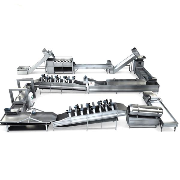Quality 2000kg/H French Fries Making Line Kerosene Heating Frozen Fries Machine for sale