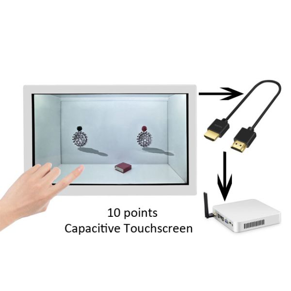 IPS Transmissive Transparent Lcd Display AC240V 15.6in For Gift