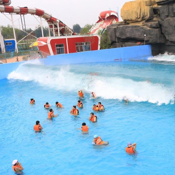 ISO9001 Cool Waters Aquatic Park Equipment Artificial Wave Pool