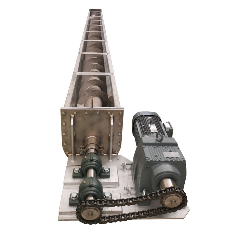OEM Custom Industrial Powder Flexible Cement Spiral Sawdust Screw Conveyor Auger