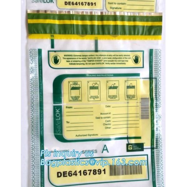 money locking security bag courier plastic bag, plastic self adhesive evidence bag/security bag, Temper-Evident Bags, De