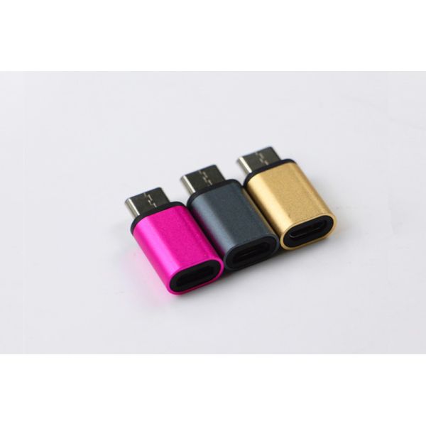 New Ultra Short Micro USB to Type-C Connector OTG Mini USB Adapter for Smartphone