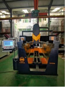 China Precision Electric 4 Axis Column Stone Carving CNC Machine on sale