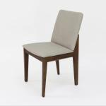 Modern Style Nitrolacquer Finish Solid Wood Dining Chair with Upholstery and