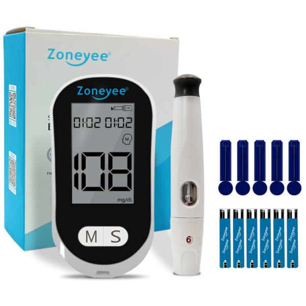 Quality Portable Code Free Digital Glucometer With Small Volume Blood Smart Blood Sugar Monitor Blood Glucose Meter Full Kit for sale