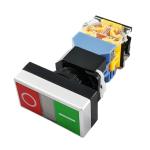 LED indicator button switch 22mm LA38-11D DC12V 24V AC 220V 380V 1NO+1NC