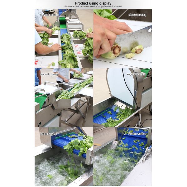 Fruit and vegetable selection, cutting and washing production line Fruit Vegetable FOOD processing production Machine
