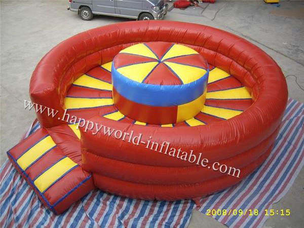 Quality inflatable bull riding machine , inflatable mechanical bull mattress , inflatable red bull for sale