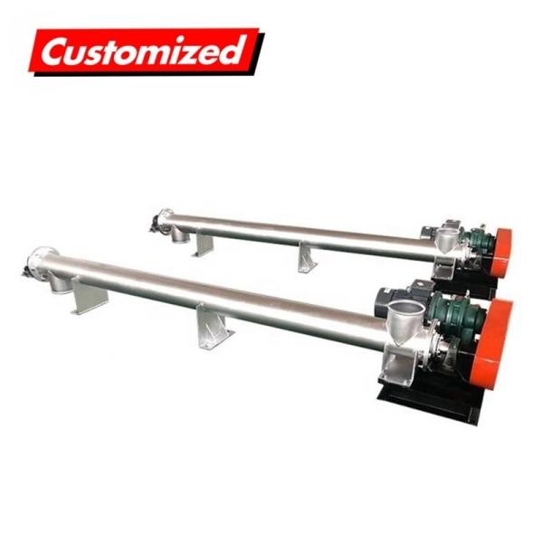 Quality Cement Flexible Auger Feeder Stainless Steel Screw Conveyor With Heat Resistant for sale