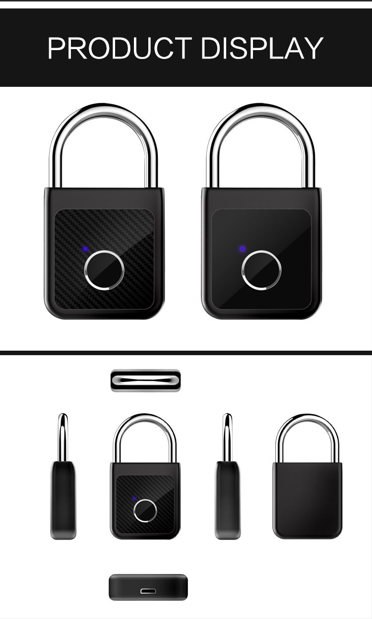 Tuya Smart Keyless Fingerprint Door Lock Phone Control Open Smart Mini