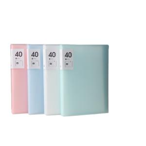 Buy cheap 40 Pages Candy Color Binder Folder A4 Size Display Book PP Clear Pocket Conference File Folder product