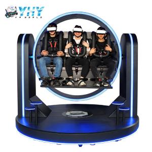 Buy cheap 220V Game VR Simulator Patent Roller Coaster 3 Seats Virtual Reality Chair Gaming Set product